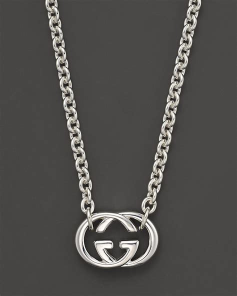 gucci silver ball necklace|sterling silver gucci necklaces.